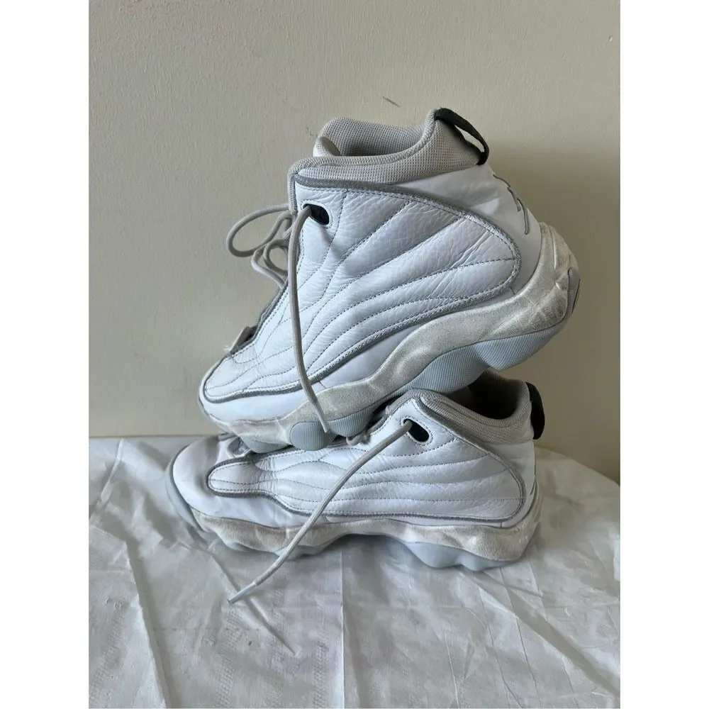 Nike Air Jordan Pro Strong 'Pure Money' Shoe Mens 7.5 White Silver DC8418-103